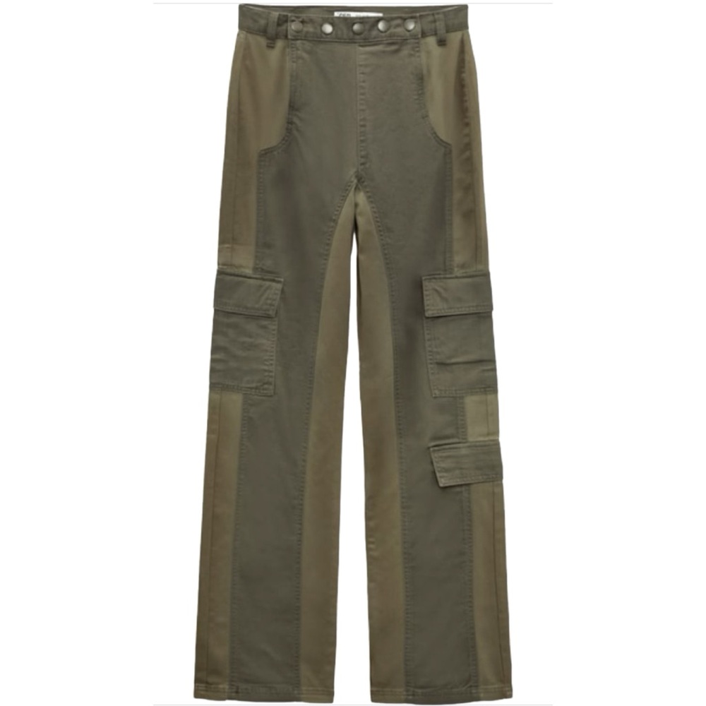 Zara Women's Straight Leg Cargo Jeans